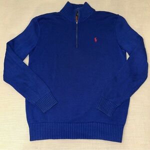 Polo Ralph Lauren Royal Blue Zip-Up Sweater